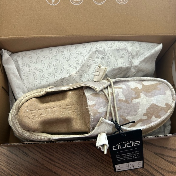 Hey Dude Beige Camo Slip-Ons - Picture 3 of 5